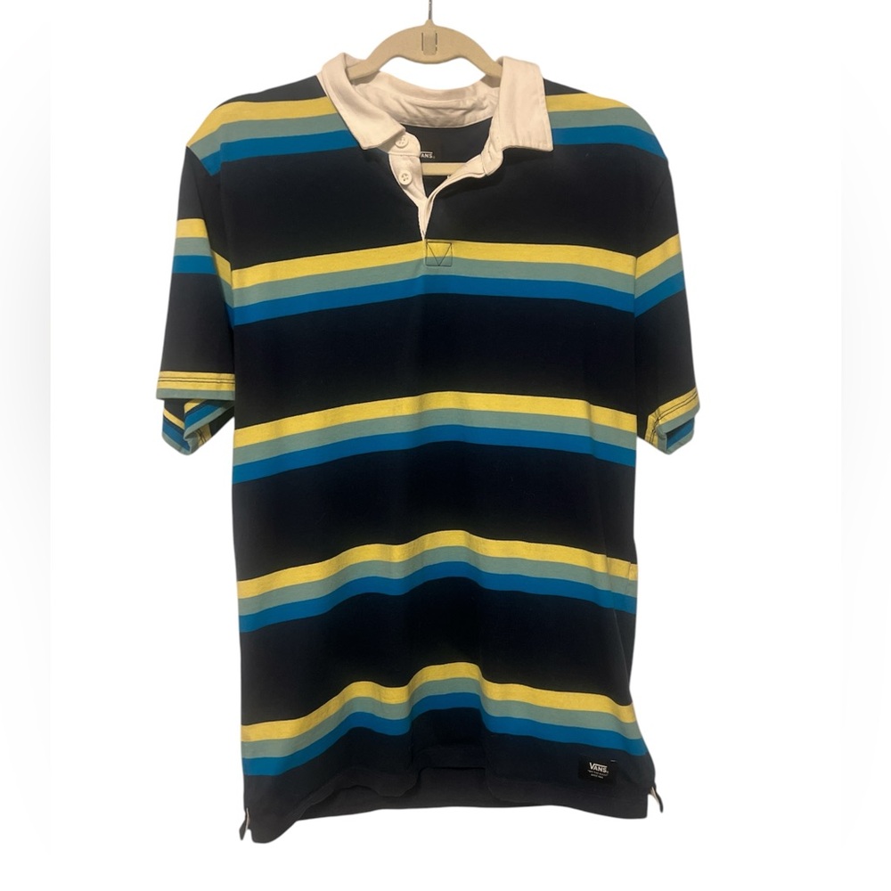 Men’s Striped Vans Polo
